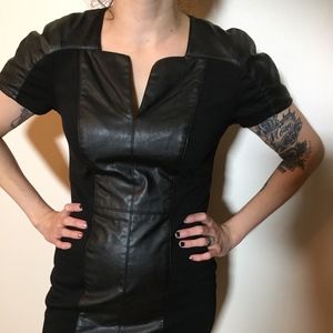 Beige by eci Black Dress short sleeve dress